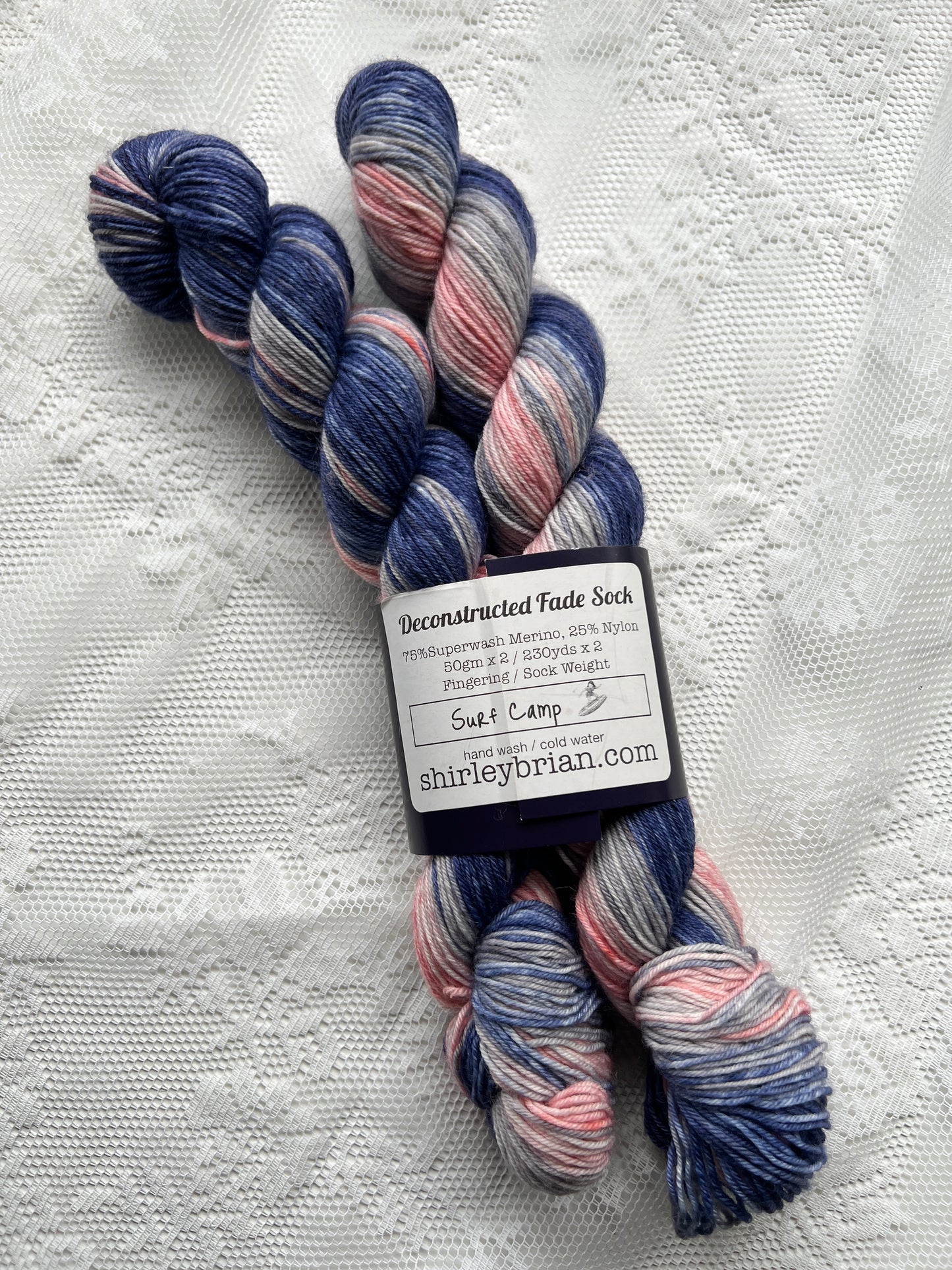 Shirley Brian Yarns, Deconstructed Fade Sock- Surf Camp