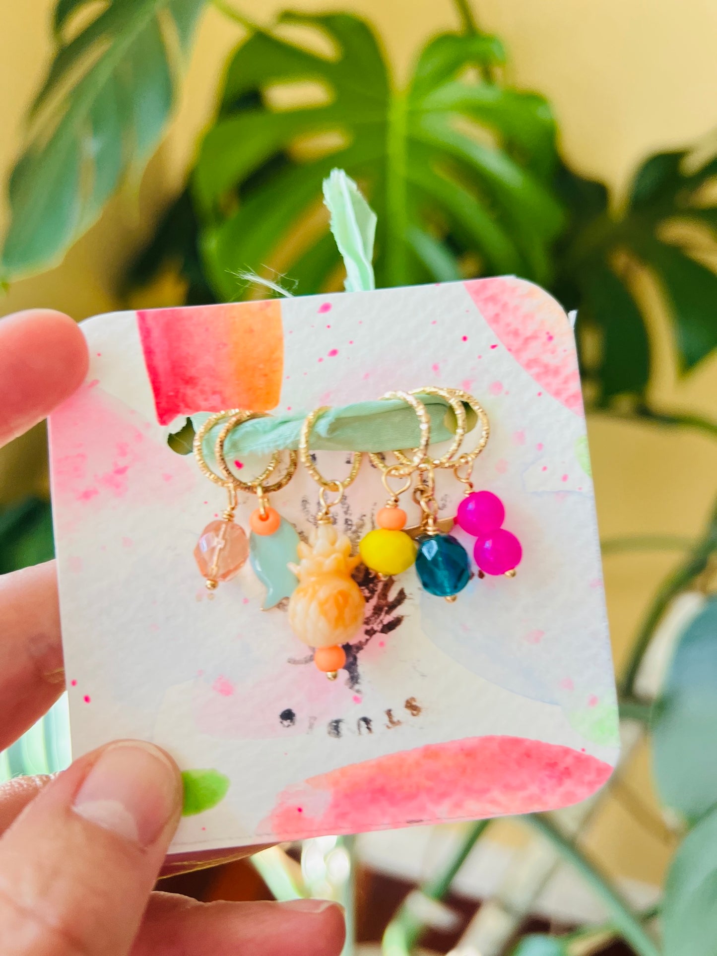 Piña Colada Stitch Marker Set
