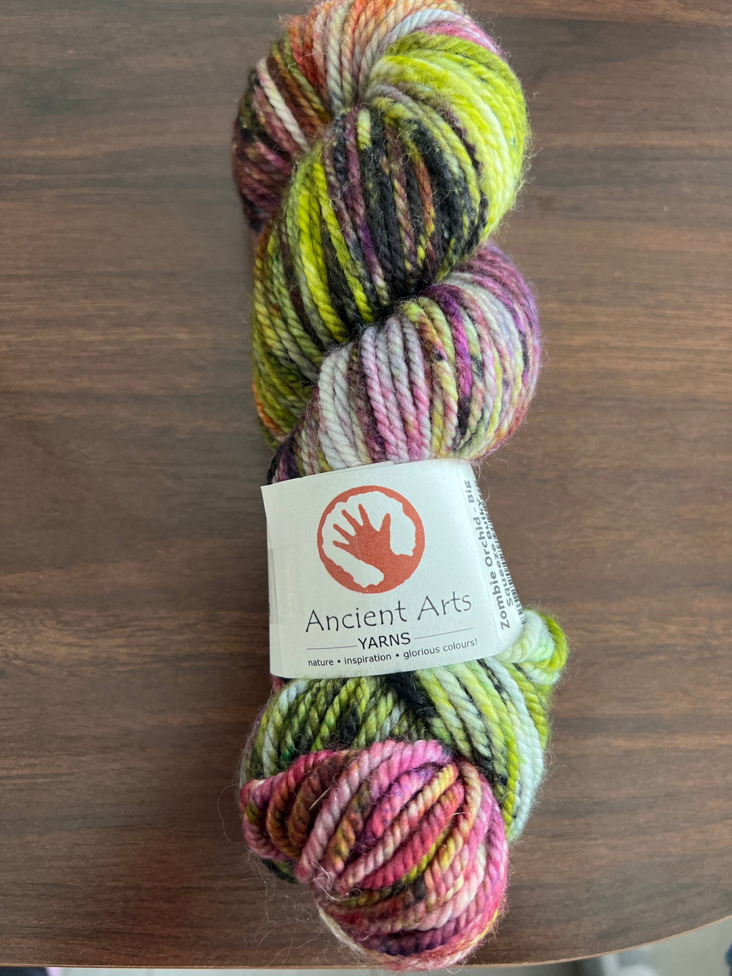 Ancient Arts Yarns – Big Squeeze (Colorway: Zombie Orchid)