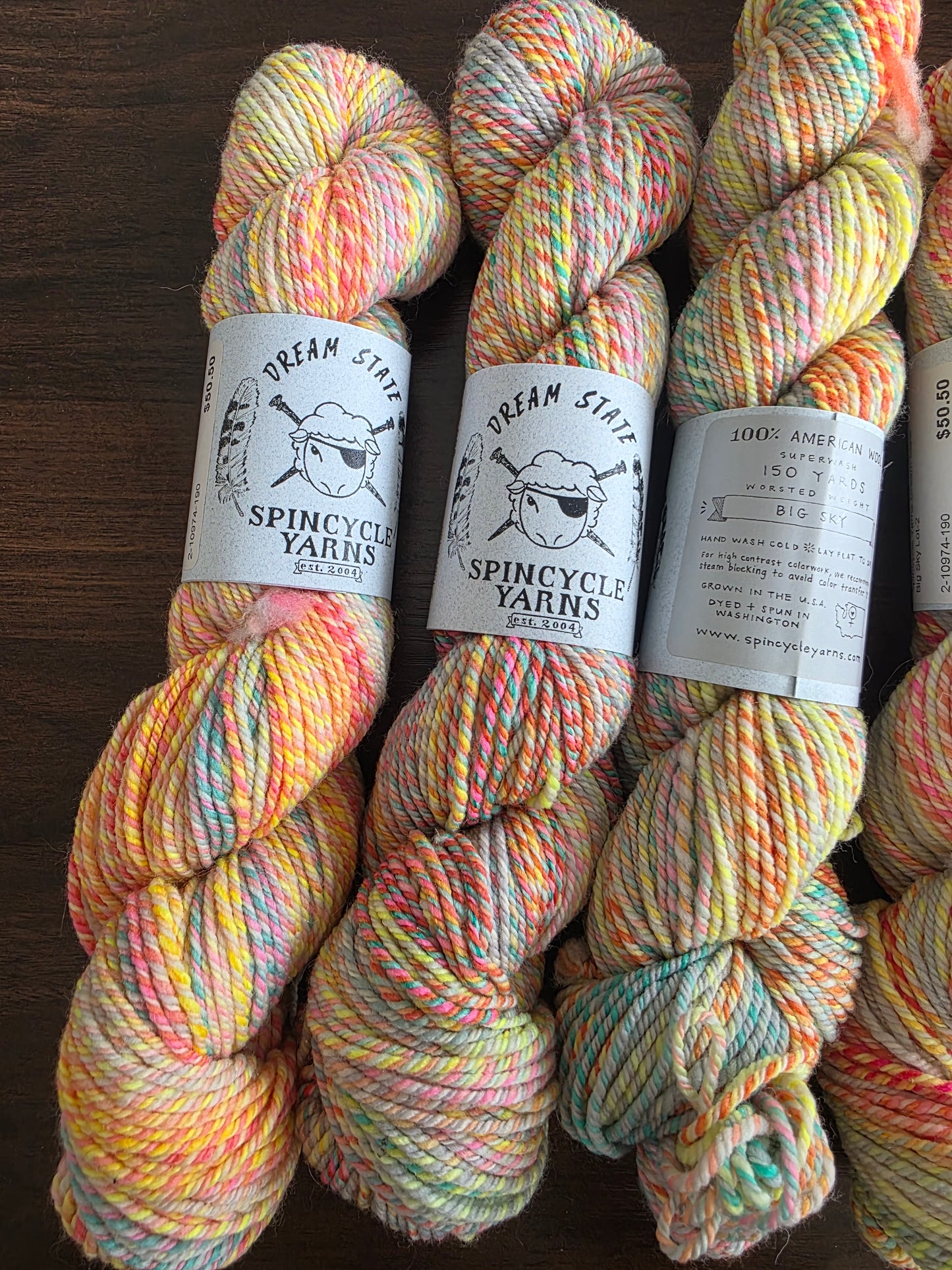 Spincycle Yarns- Dream State ( Colourway Big Sky)