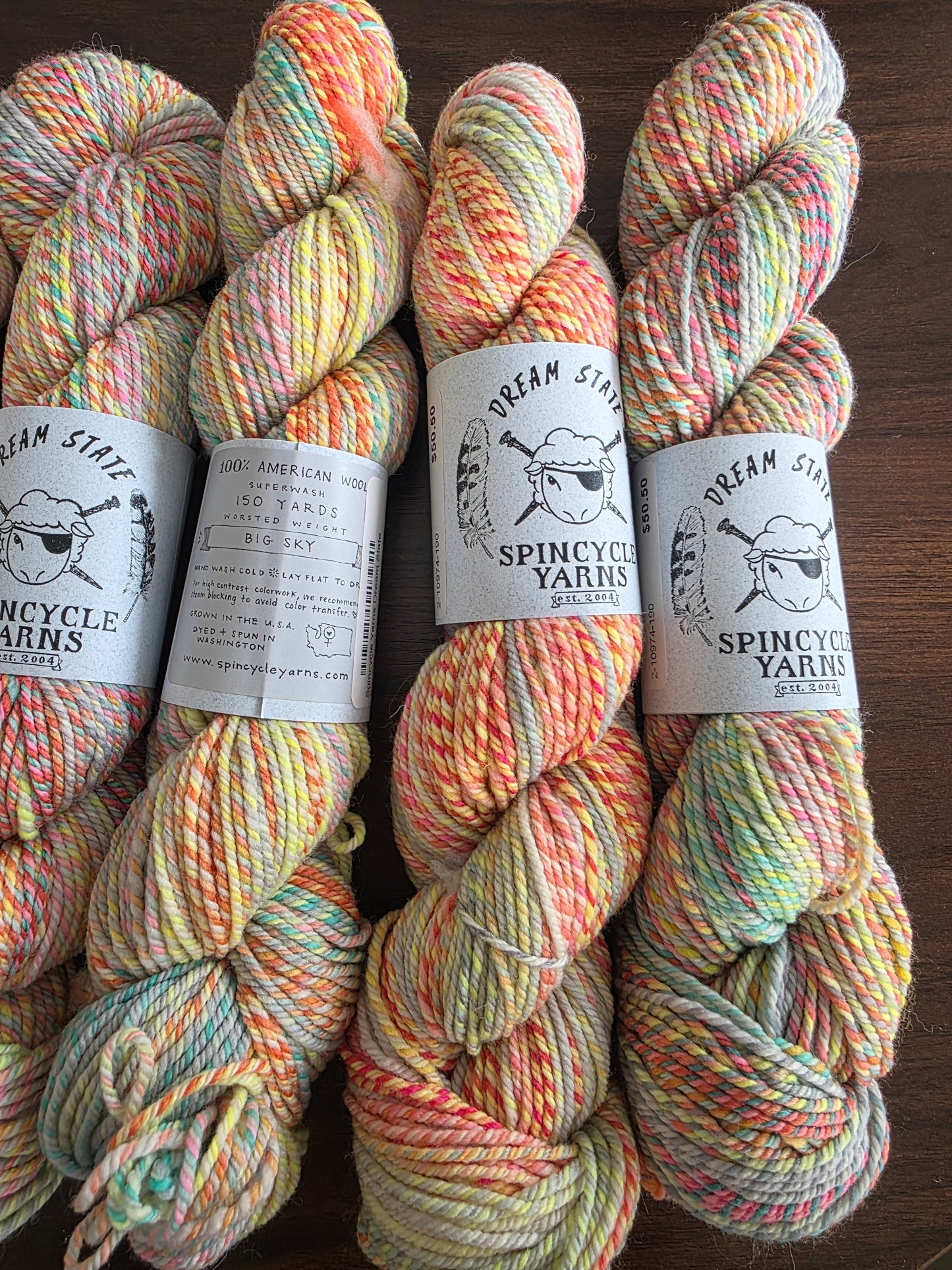 Spincycle Yarns- Dream State ( Colourway Big Sky)