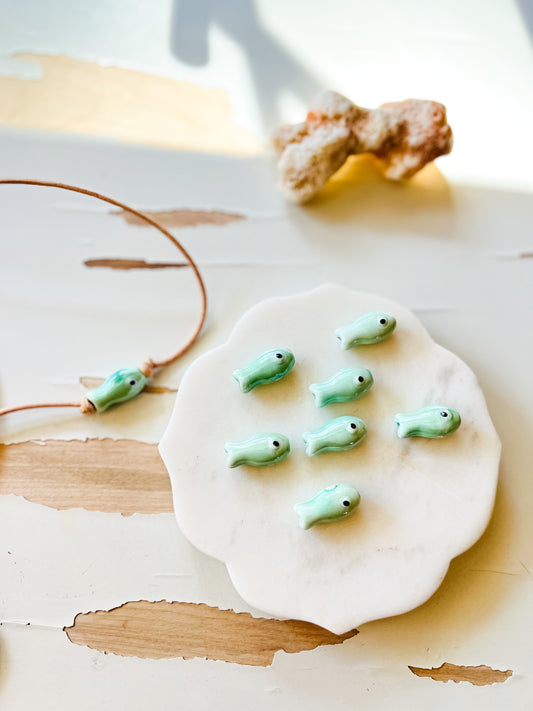 Leather Cord Stitch Marker Necklace