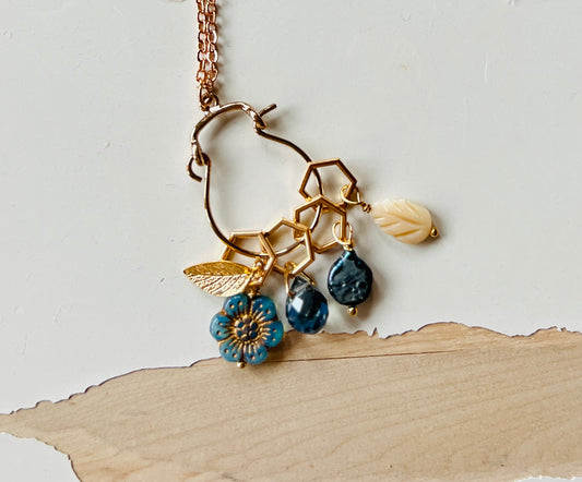 Siena Stitch Marker Necklace